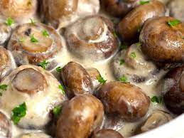 champiñones cremosos