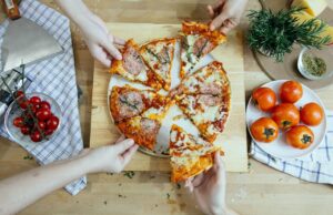 pizza para compartir