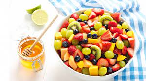 fruta con miel
