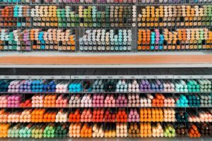 colores ordenados en papeleria
