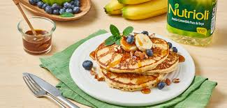 Hotcakes de avena con plátano