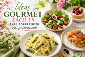 Diferentes platillos gourmet